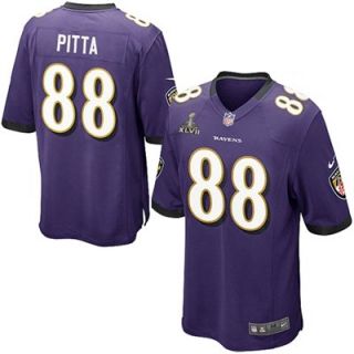 Nike Dennis Pitta Baltimore Ravens Super Bowl XLVII Game Jersey   Purple
