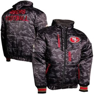 San Francisco 49ers Black Ops Puffer Full Zip Jacket   Black