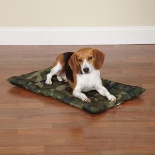 Slumber Pet Camo Dog Crate Mat   Green   Dog Beds