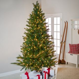 Brite Ideas Shake to Shape Fir Medium Pre lit Christmas Tree   Christmas Trees