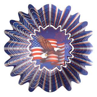 Iron Stop Animated Patriotic Wind Spinner   NDA142 10   Wind Spinners