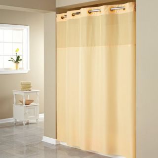 Hookless Mystery Shower Curtain with It's a Snap PEVA Liner Shower Included   Shower Curtains