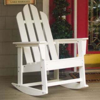 POLYWOOD® Recycled Plastic Long Island Adirondack Rocking Chair   Outdoor Rocking Chairs