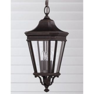 Murray Feiss Cotswold Lane Outdoor Hanging Lantern   21.5H in. Grecian Bronze   Outdoor Hanging Lights