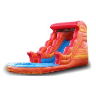 EZ Inflatables Wave Fire Marble Water Slide   Commercial Inflatables