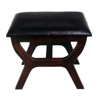Seville Faux Leather Top Stool   Ottomans