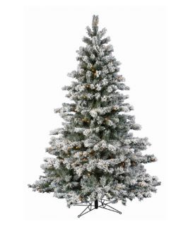 Flocked Aspen Pre lit LED Christmas Tree   Christmas