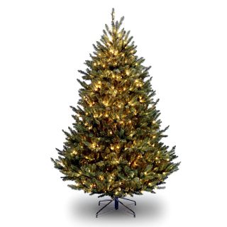 10 ft. Natural Fraser Fir Medium Clear Pre Lit Christmas Tree   Artificial Christmas Trees