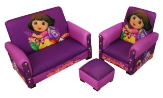 Nickelodeon Dora Hiking Deluxe Toddler Sofa, Chair and Ottoman   Kids Arm Chairs
