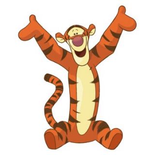 Winnie the Pooh   Tigger Peel and Stick Giant Wall Decal   Wall Decals
