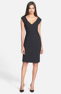 Donna Morgan Ruched Satin Sheath Dress (Online Only)
