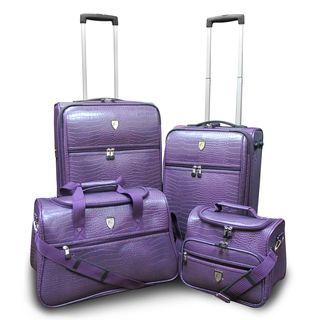 Travel Concepts by Heys Giana Croco 4 piece Luggage Set Travel Concepts Four piece Sets
