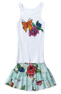 Flowers by Zoe Tank & Tiered Skirt (Toddler & Little Girls)