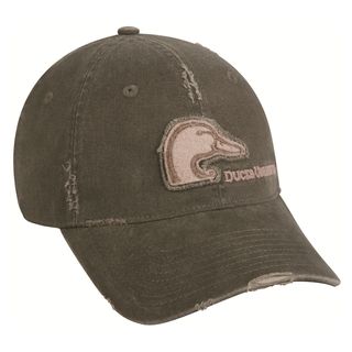 Ducks Unlimited Olive Frayed Adjustable Hat Ducks Unlimited Hunting Hats