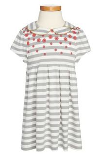 LITTLE MARC JACOBS Stripe Floral Jersey Dress (Toddler Girls)