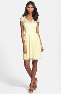 Betsey Johnson Illusion Yoke Lace Dress