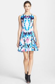 Milly Print Sleeveless Fit & Flare Dress