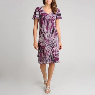 R & M Richards Women's Abstract Printed Dress R & M Richards Casual Dresses