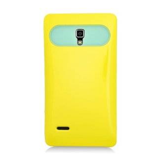 LG OPTIMUS L9 MS769 METRO PCS 3D YELLOW BLUE NIGHT GLOW HYBRIC COVER HARD GEL CASE + SCREEN PROTECTOR from [ACCESSORY ARENA] Cell Phones & Accessories