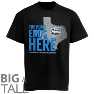 2014 NCAA Mens Basketball March Madness Final Four Championship Big & Tall Road Ends Here T Shirt   Black