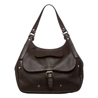 Lonchamp 'Balzane' Brown Leather Hobo Bag Longchamp Designer Handbags