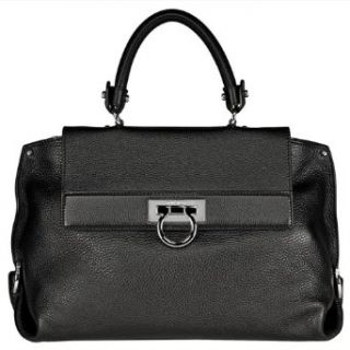 Salvatore Ferragamo Sophia Black Pebble Leather Handbag A896 419509 Clothing