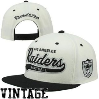 Mitchell & Ness NFL - Oakland Raiders Snapback White Hats …