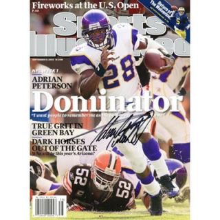 Adrian Peterson Minnesota Vikings Autographed Dominator Sports Illustrated Magazine