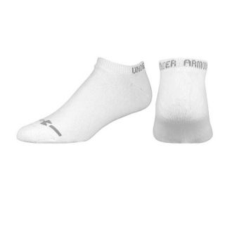 Under Armour Charged Cotton No Show 6PK Socks   Mens   Training   Accessories   White