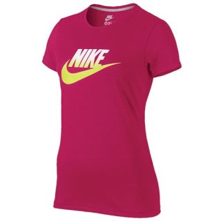 Nike Futura Fade T Shirt   Womens   Casual   Clothing   Bright Magenta