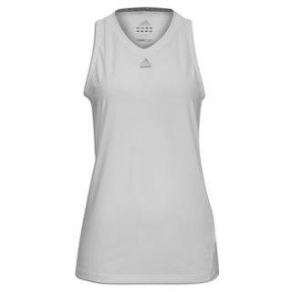 adidas Techfit Sleeveless T Shirt   Womens   Training   Clothing   White/Dark Grey Heather
