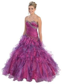 Special Sale Ball Gown Strapless Beaded Formal Prom Wedding Dress #234 Clothing