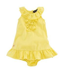 Ralph Lauren Childrenswear Infant Girls' Cascade Ruffle Dress   Sizes 9 24 Months's