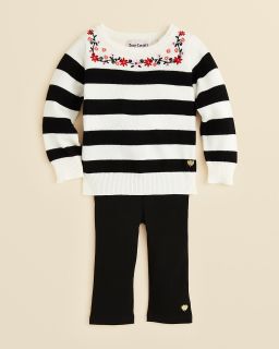 Juicy Couture Infant Girls' Striped Sweater & Legging Set   Sizes 3 24 Months's