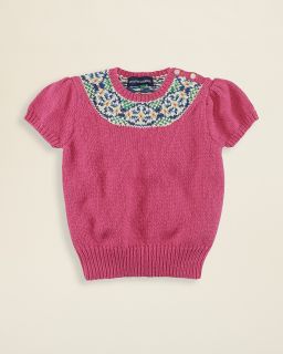 Ralph Lauren Childrenswear Toddler Girls' Fairisle Yoke Sweater   Sizes 2 6X's