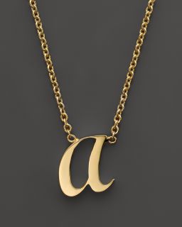 Roberto Coin 18K Yellow Gold Letter Initial Pendant Necklace, 16"'s