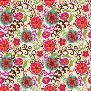 Jillson Roberts Eco Line Gift Wrap, Happy Flowers, 6 Count (R267)  Gift Wrap Paper 