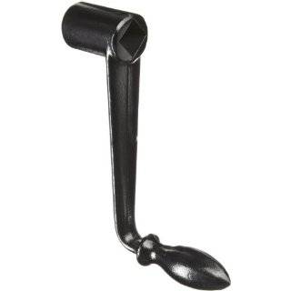 Martin CH4BC 9/16" Stock Square Bore Broached Crank Handle with Counterbore in Free End of Hub, 5 1/8" Overall Length, Black Powder Coat Finish