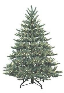 4.5' Just Cut Aspen Frasier Fir Pre Lit Artificial Christmas Tree   Clear Lights  