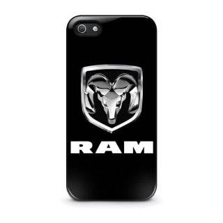 Dodge RAM Pickup Truck Chrome Logo iPhone 4 4s Hard Plastic Black Case Cell Phones & Accessories