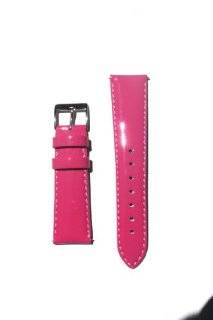 20mm Hot Pink Patent Leather Watchband Michele Style Watches