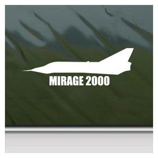 Mirage 2000 White Sticker Decal Military Soldier White Car Window Wall Macbook Notebook Laptop Sticker Decal