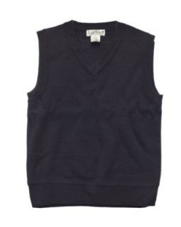 Girls Navy Blue V Neck Sweater Vest Clothing