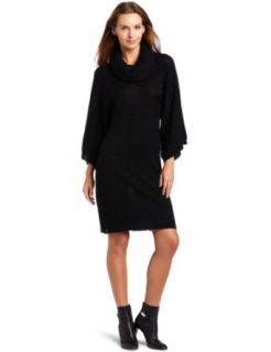 Maggy London Women's Kimono Sleeve Sweater Dress, Black, X Small Clothing