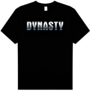 Dynasty Tv Show T shirt   Shiny Logo Adult Black Tee Shirt Clothing