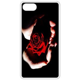 Red Rose Image White Apple Iphone 5 Cell Phone Case   Cover Cell Phones & Accessories