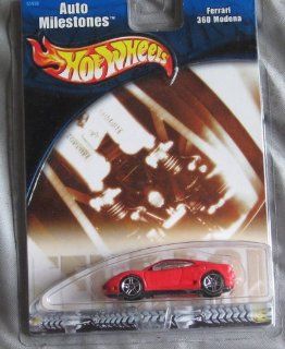 Hot Wheels Auto Milestones Ferrari 360 Modena RED 164 Scale Collectible Die Cast Car Toys & Games