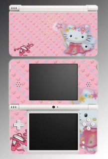 Hello Kitty Pink Fairy Princess Cute Cat Video Game Vinyl Decal Cover Skin Protector for Nintendo DSi XL Video Games