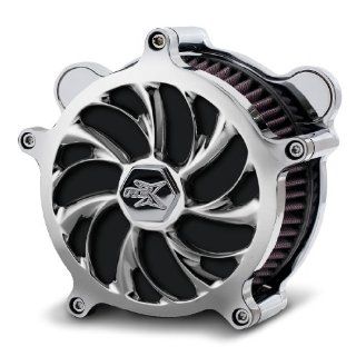 RC Components Airstrike Chrome Helix Air Cleaner for 1997 2007 Harley Davidson Touring, 1997 & Newer Softails & Dynas   AC 02C Helix Automotive