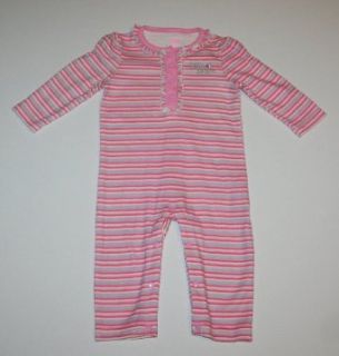 Apple Bottoms Baby Girl's Striped Romper (6/9 Months) Clothing